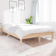 vidaXL Sängram 120x200 cm massiv furu