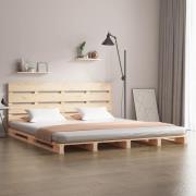 vidaXL Sängram utan madrass 160x200 cm massiv furu