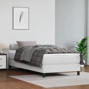 vidaXL Sängram vit 90x190 cm konstläder
