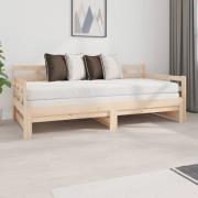 vidaXL Bäddsoffa massiv furu 2x(90x190) cm