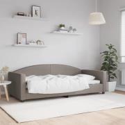 vidaXL Dagbädd taupe 90x200 cm tyg