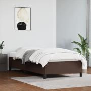 vidaXL Sängram brun 80x200 cm konstläder