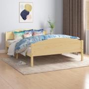vidaXL Sängram utan madrass massiv furu 160x200 cm