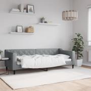vidaXL Dagbädd ljusgrå 80x200 cm tyg