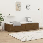 vidaXL Dagbädd 75x190 cm massiv furu honungsbrun