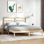 vidaXL Sängram utan madrass 140x200 cm massiv furu