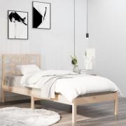 vidaXL Sängram massivt trä 100x200 cm