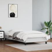vidaXL Sängram vit 90x190 cm konstläder