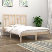 vidaXL Sängram utan madrass 120x200 cm massiv furu