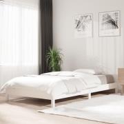 vidaXL Stapelbar säng vit 90x190 cm massivt furuträ