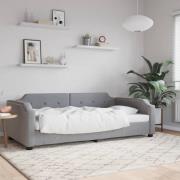 vidaXL Dagbädd ljusgrå 80x200 cm tyg