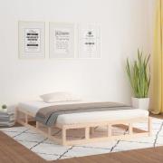vidaXL Sängram 140x190 cm massivt trä