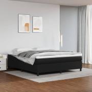 vidaXL Boxspring-sängram svart 180x200 cm konstläder