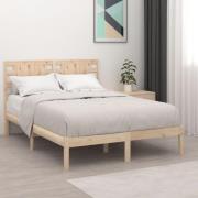 vidaXL Sängram utan madrass 200x200 cm massiv furu