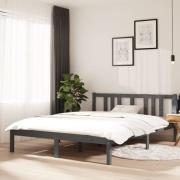 vidaXL Sängram massivt trä 140x190 cm