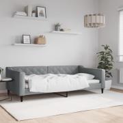 vidaXL Dagbädd ljusgrå 100x200 cm tyg