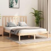 vidaXL Sängram massiv furu 120x190 cm