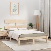 vidaXL Sängram massivt trä 200x200 cm
