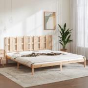 vidaXL Sängram utan madrass 200x200 cm massiv furu