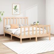 vidaXL Sängram utan madrass 160x200 cm massiv furu