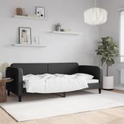 vidaXL Dagbädd svart 90x200 cm tyg