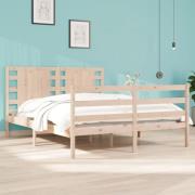 vidaXL Sängram utan madrass 120x190 cm massiv furu