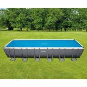 Intex Poolöverdrag solenergi blå 716x346 cm polyeten