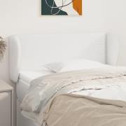 vidaXL Sänggavel med kanter rosa 93x23x78/88 cm konstläder