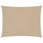 vidaXL Solsegel oxfordtyg rektangulärt 3,5x5 m beige