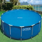 Intex Poolöverdrag solenergi runt 457 cm 29023