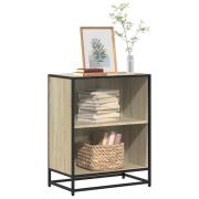 vidaXL Bokhylla sonoma-ek 60x35x76 cm konstruerat trä