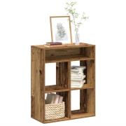 vidaXL Bokhylla gammalt trä 66x31x80 cm konstruerat trä