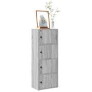 vidaXL Bokhylla grå sonoma 40x24x102 cm konstruerat trä
