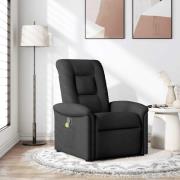 vidaXL Massagefåtölj svart tyg