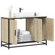 vidaXL Badrumsskåp Sonoma Ek 90x33x60 cm Konstruerat trä