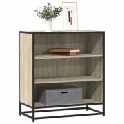 vidaXL Skänk sonoma-ek 68x35x76 cm konstruerat trä och metall