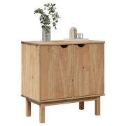 vidaXL Hallskåp OTTA 75x40x75 cm massiv furu
