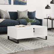 vidaXL Soffbord vit 90x60x35 cm konstruerat trä