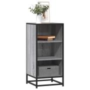 vidaXL Skänk grå sonoma 35,5x35x76 cm konstruerat trä och metall