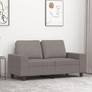 vidaXL 2-sitssoffa taupe 120 cm tyg