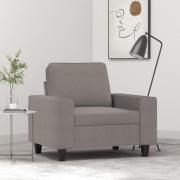 vidaXL Fåtölj taupe 60 cm tyg
