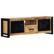 vidaXL Tv-bänk 100x30x35 cm massivt grovt mangoträ