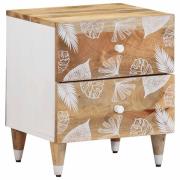 vidaXL Sängbord 40x33,5x46 cm mango i massivt trä