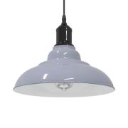 vidaXL Taklampa höjdjusterbar E27 glansgrå Ø 31 cm metall