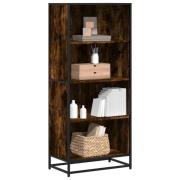 vidaXL Bokhylla rökfärgad ek 60x35x139 cm konstruerat trä