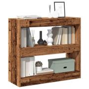 vidaXL Bokhylla/Rumsavdelare gammalt trä 80x30x72 cm