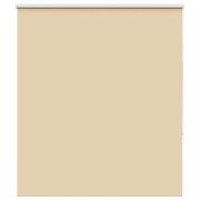 vidaXL Rullgardin mörkläggningsbeige 135x130 cm tyg bredd 131,6 cm