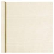 vidaXL Balkongskärm gräddvit 120x500 cm HDPE