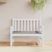 vidaXL Bänkdyna för trädgården grå 120x50x4 cm oxfordtyg
