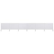 vidaXL Vindskydd 6 paneler tyg 800x160 cm sandvit